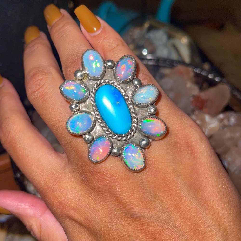 🚫sold🚫🚫Opal & Turquoise Ring